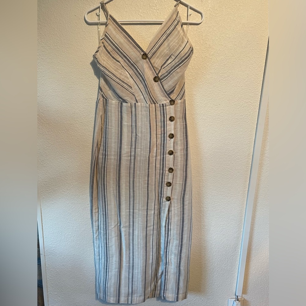 Linen Midi Dress